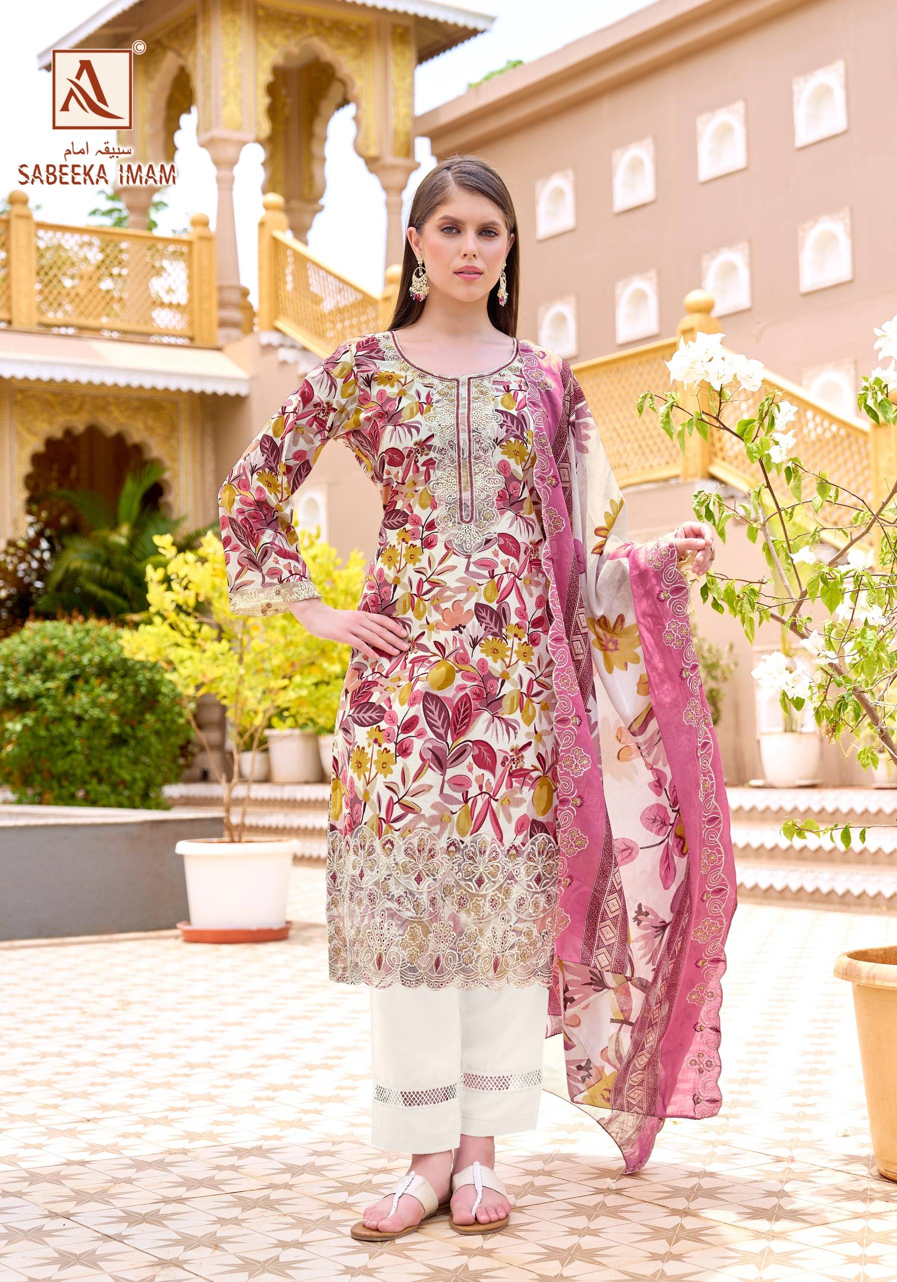 SABEEKA IMAM BY ALOK SUIT 01 To 08 Series Beautiful Festive Suits Stylish Colorful Fancy Casual Wear & Ethnic Wear Pure Cambric Cotton Dresses At Wholesale Price